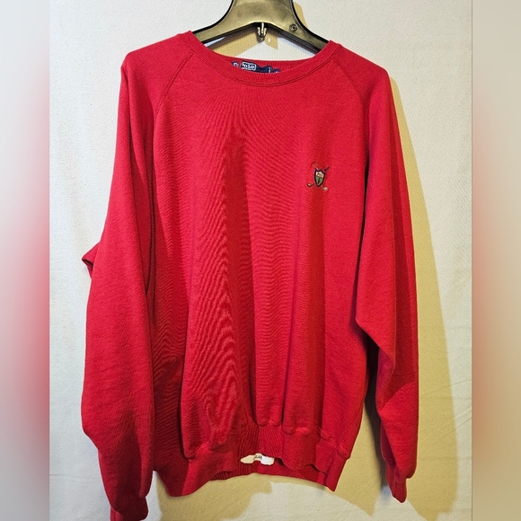 Vintahe Ralph Lauren Polo Men's Red Crew Neck - Picture 1 of 6
